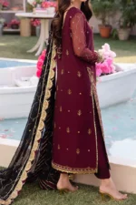 Unstitched ASIM JOFA Most Demanded | Formal Chiffon Embroidered Suit - Image 2