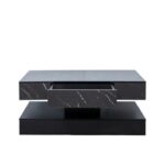 6.93IN High LED Coffee Table,Modern Coffee Table For Living Room,Living Room Tables,Large Living Room Furniture,LED Lights - Image 7