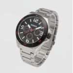 Fossil Men’s Stainless Steel Black Dial Watch BQ2083