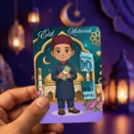 Eidi Tuck Cards For Kids (Mix- Pack of 6 Cards)